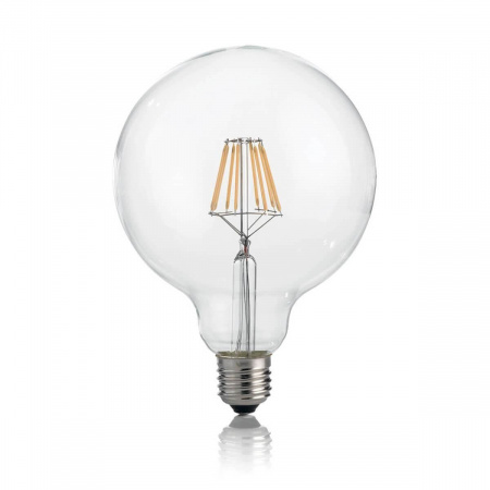 Фото E27 08W Globo D125 Trasp 3000K