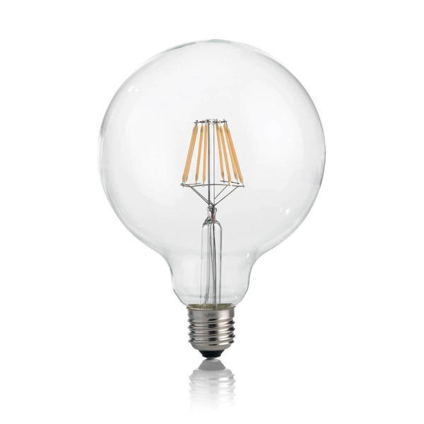 Фото E27 08W Globo D125 Trasp 3000K